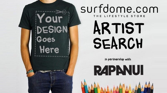 SURFDOME AND RAPANUI'S ARTIST SEARCH - Become a designer for eco fashion brand Rapanui